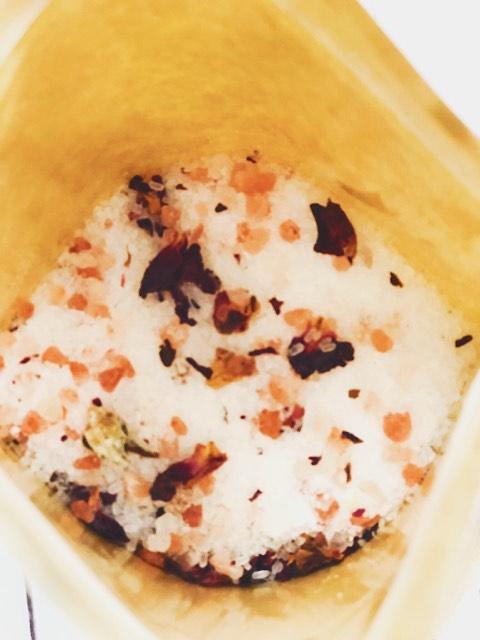 Organic Rose Salt Soak